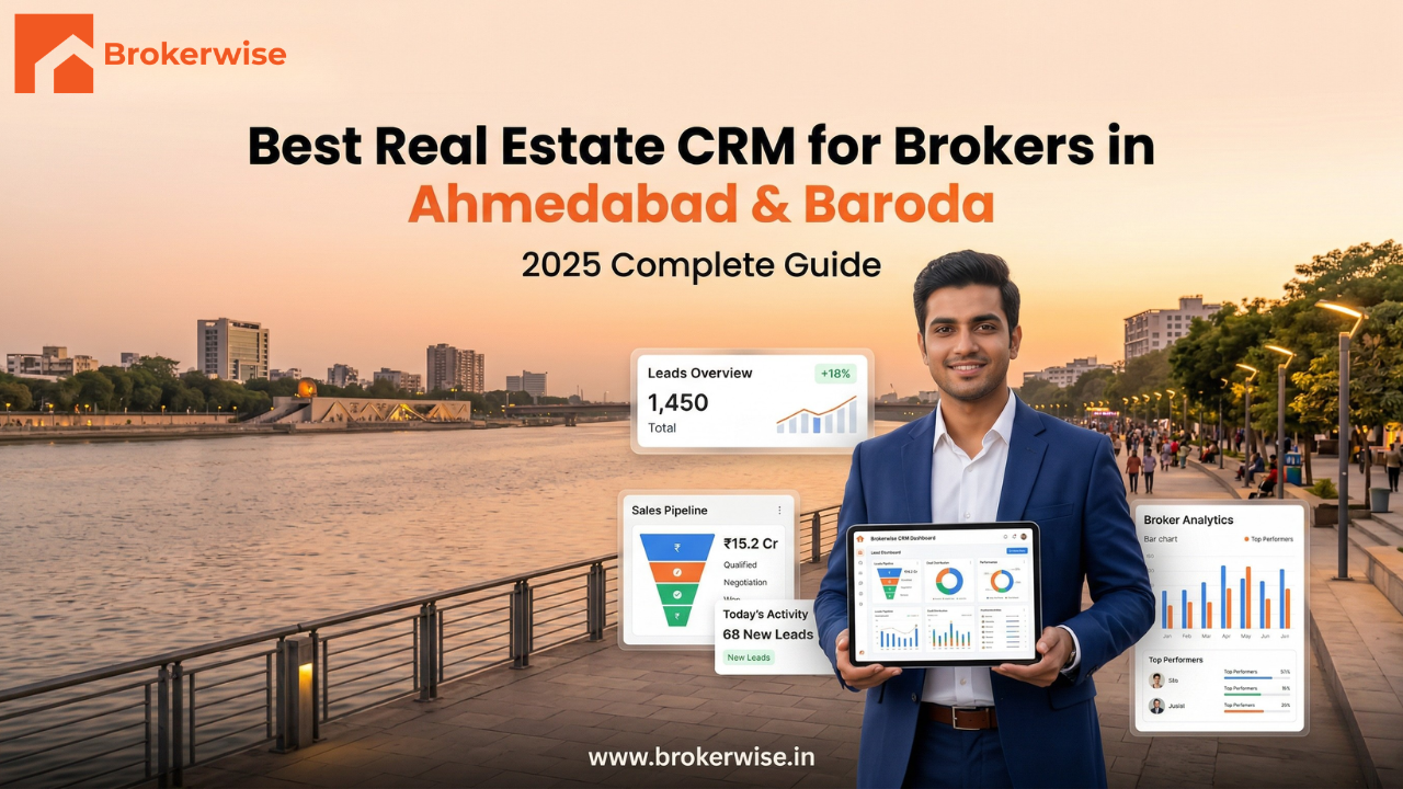 Best Real Estate CRM for Brokers in Ahmedabad & Baroda [2026]
