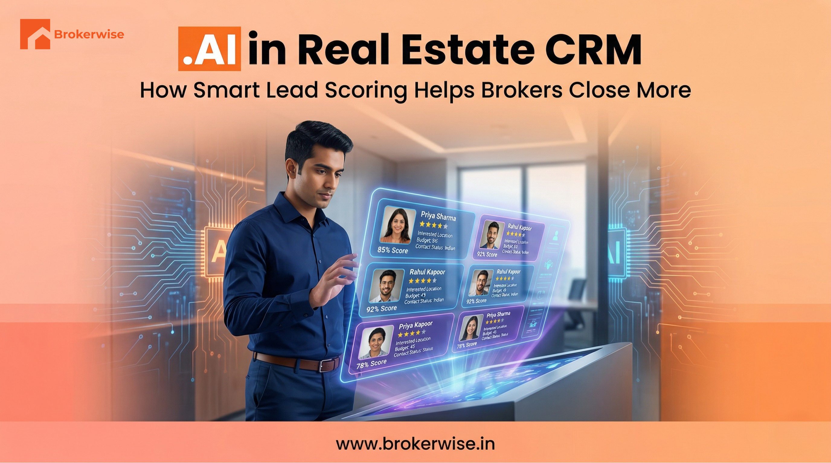 AI in Real Estate CRM: How Smart Lead Scoring Helps Brokers Close More