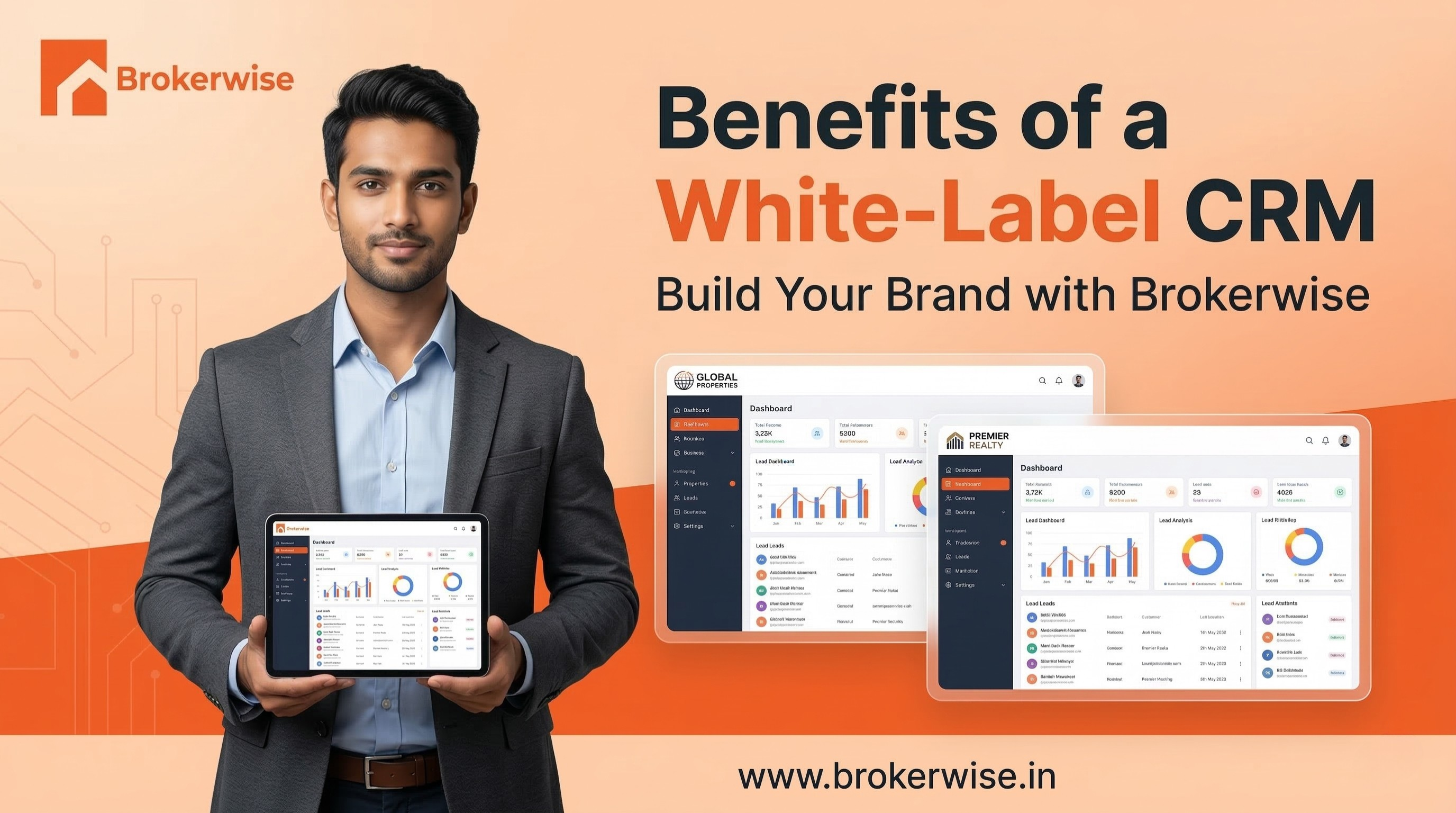 Benefits of a White-Label CRM Like Brokerwise for Real Estate Brokers