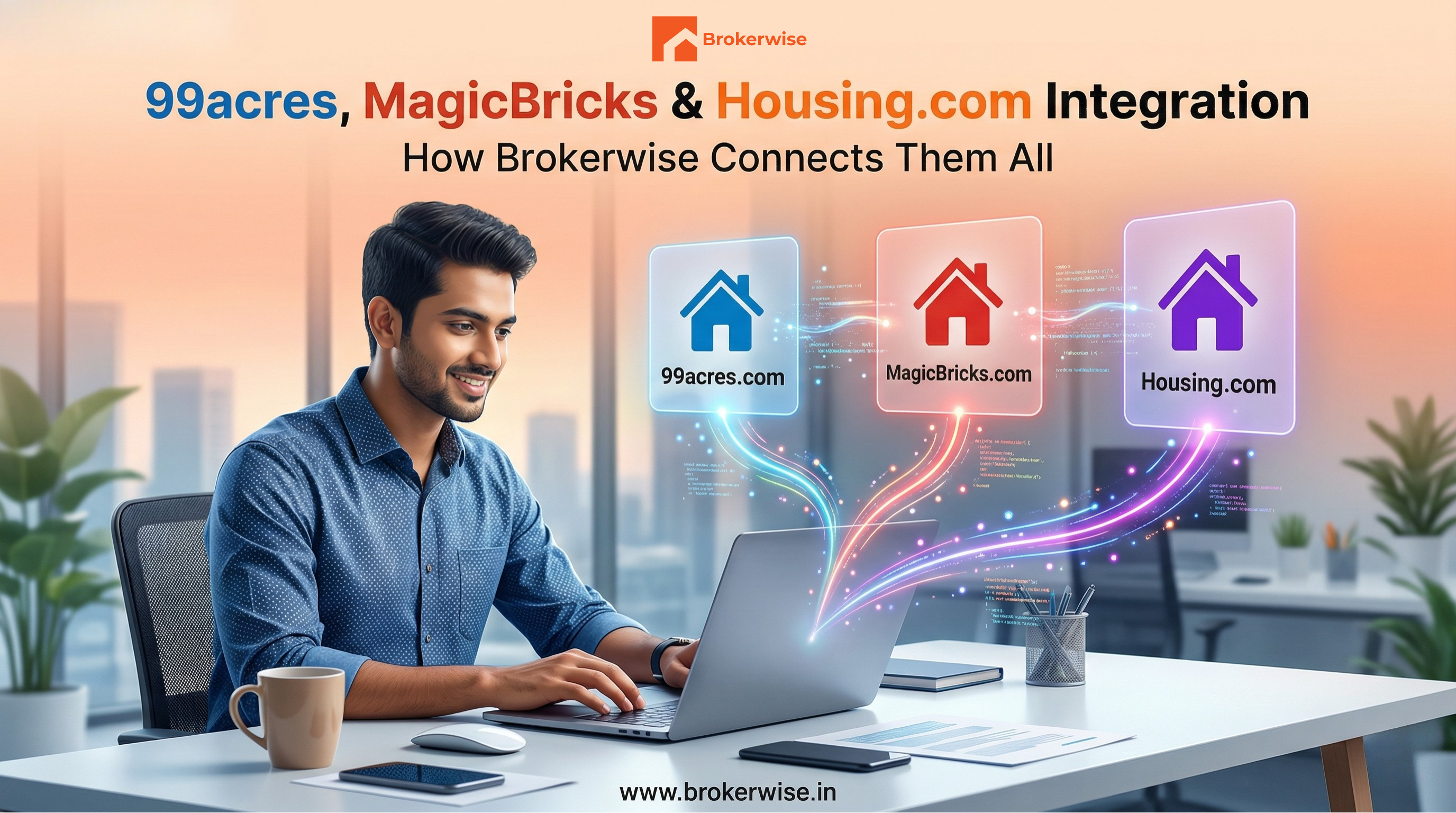 How Brokerwise Integrates with 99acres, MagicBricks & Housing.com
